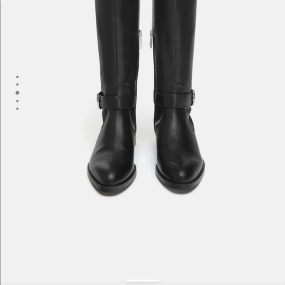 Zara flat boots with buckle - Picture 5 of 6